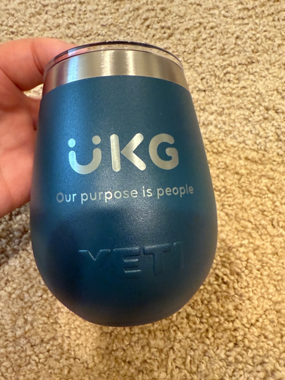 Yeti Blue Stainless Stemless Tumbler with UKG Logo